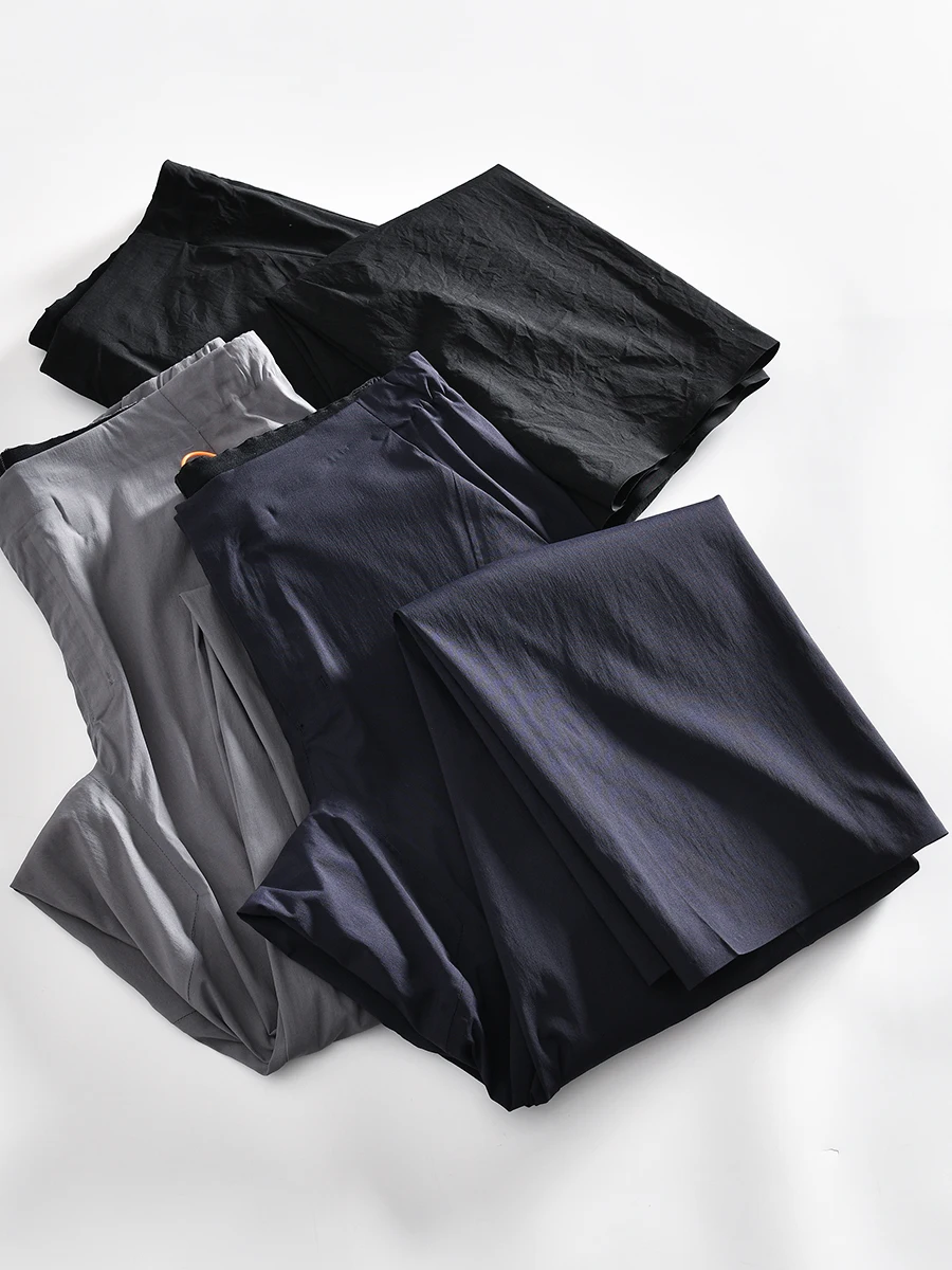 Outdoor Sports Men's Casual Pants Water-Resistant Quick-Drying Elastic Breathable High-End Glued Summer New Straight Leg Casu...
