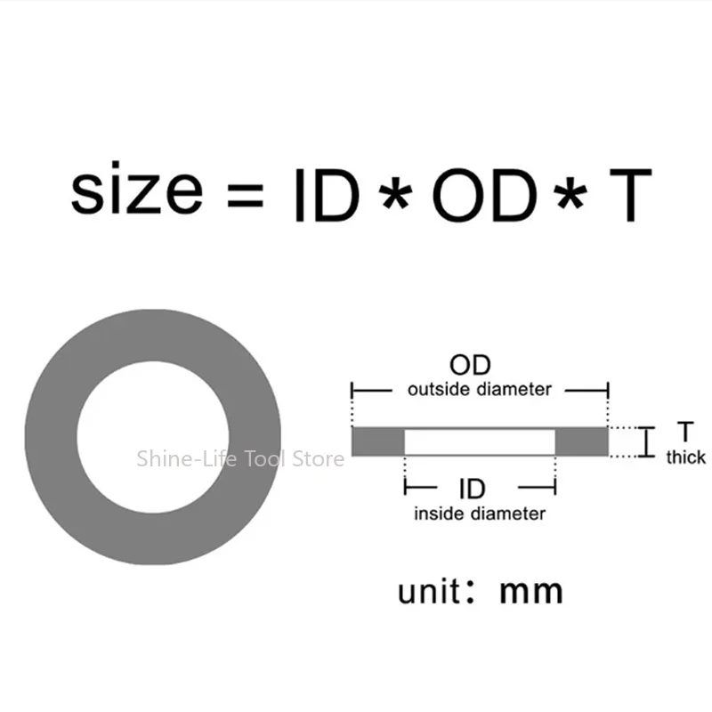 SL Plastic Nylon Flat Washer Plane Spacer M2 M2.5 M3 M4 M5 M6 M8 M10 M12 White/ Black Insulation Gasket Ring