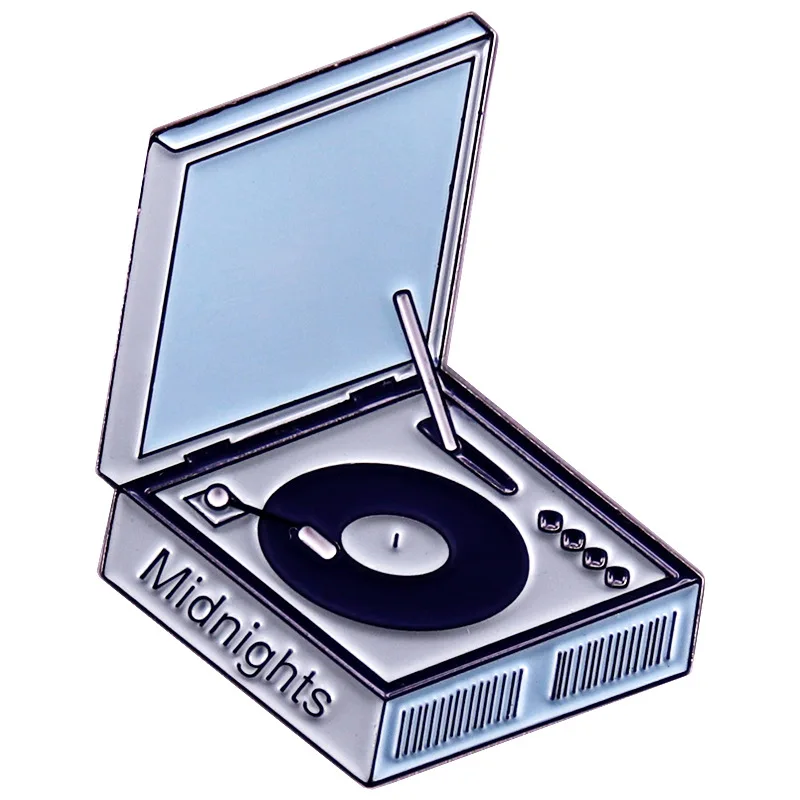 Midnight Record Enamel Pin Music Inspiration Badge