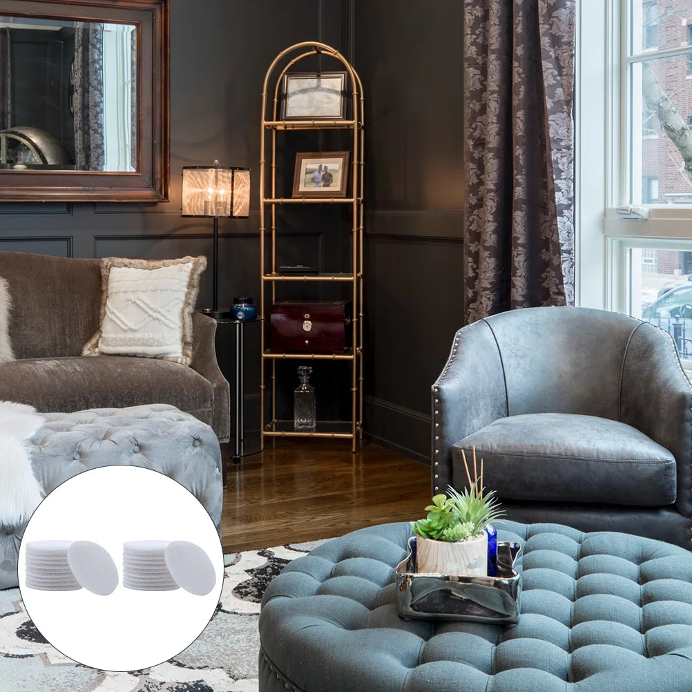 

40Pairs Hook and Loop Anti-Slip Sticker Premium Round Cushion Retainer for Sofa Carpet Rugs Home Office Bedroom Use