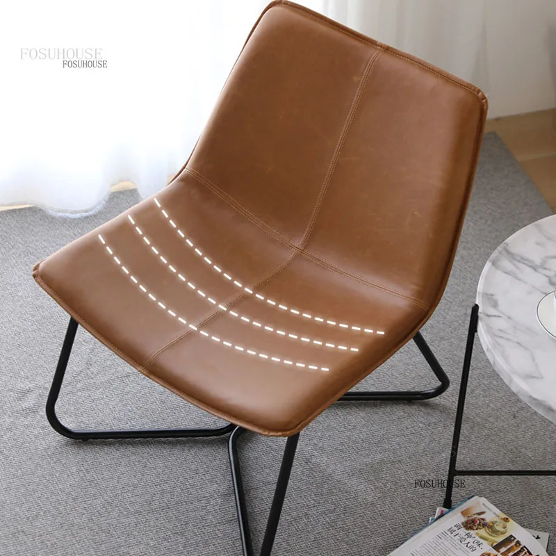 الشمال كراسي غرفة المعيشة واحدة الحديثة الحد الأدنى أثاث المنزل مصمم كرسي مكتب وسادة مريحة الترفيه كرسي غرفة المعيشة P