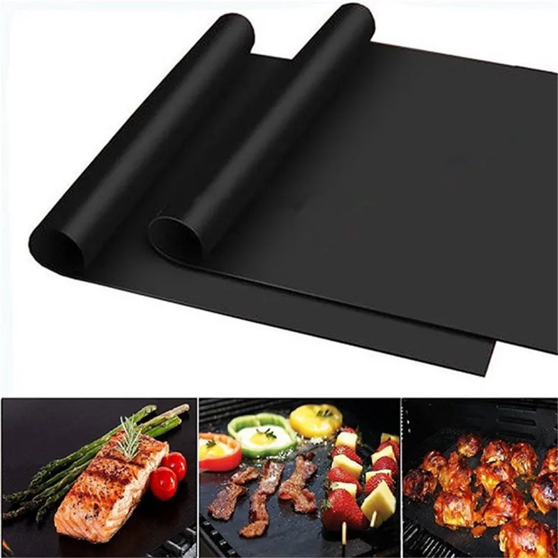 

BBQ Grill Mat Non-stick Reusable Barbecue Baking Mats Pad Heat Resistance Grilling Sheet Liners Kitchen Cooking Oven Tool