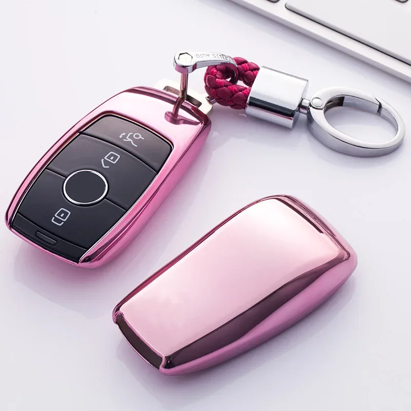 TPU Car Key Case Remote Key Shell Protective Cover Fob Holder For Mercedes Benz E Class E200 E260 E300 E320 W205 W213 W177 W222