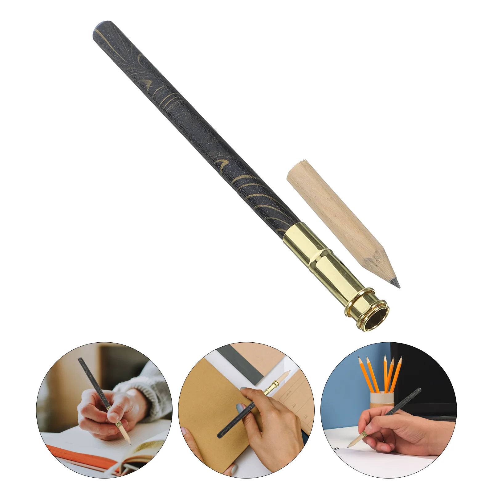 

Pencil Extension Crayon Extender for Artists Bamboo Sketch Holder Extending Tool Office Write School Supplies