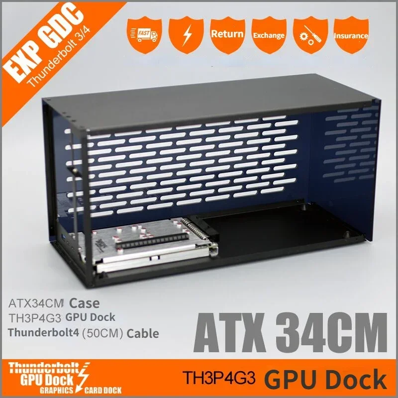 

Ноутбук TH3P4G3 PD 60 Вт 85 Вт GPU Dock графическая карта док-станция eGPU для ноутбука внешняя графика Thunderbolt3/4 Вт SFX/ATX металлическая фотография