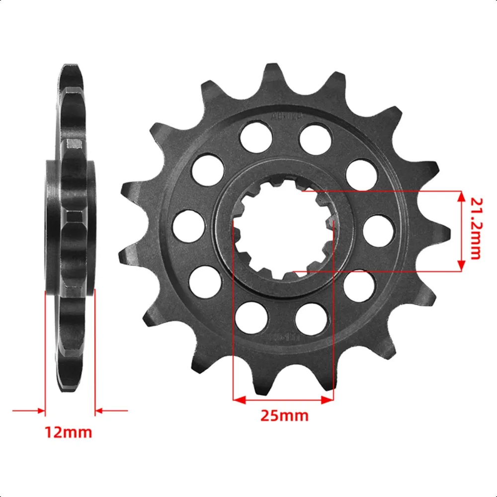 520-15T 42T Silent Durable Pinion Front Rear Sprocket Kit for Husaberg FS450 e 2004-2008 FC55 06 Speed 2003 2004