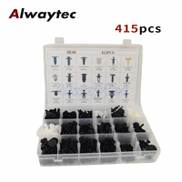 415pcs Auto Fastener Clips Car Body Push Retainer Pin Rivet Bumper Door Trim Panel Retainer Fastener Kit Auto Removal Tool