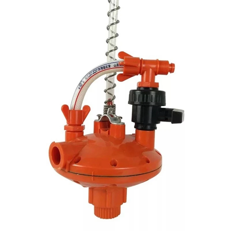 1 Piece Poultry Farming System Water Line Water Pressure Regulator Automatic Pressure Regulating Valve Red