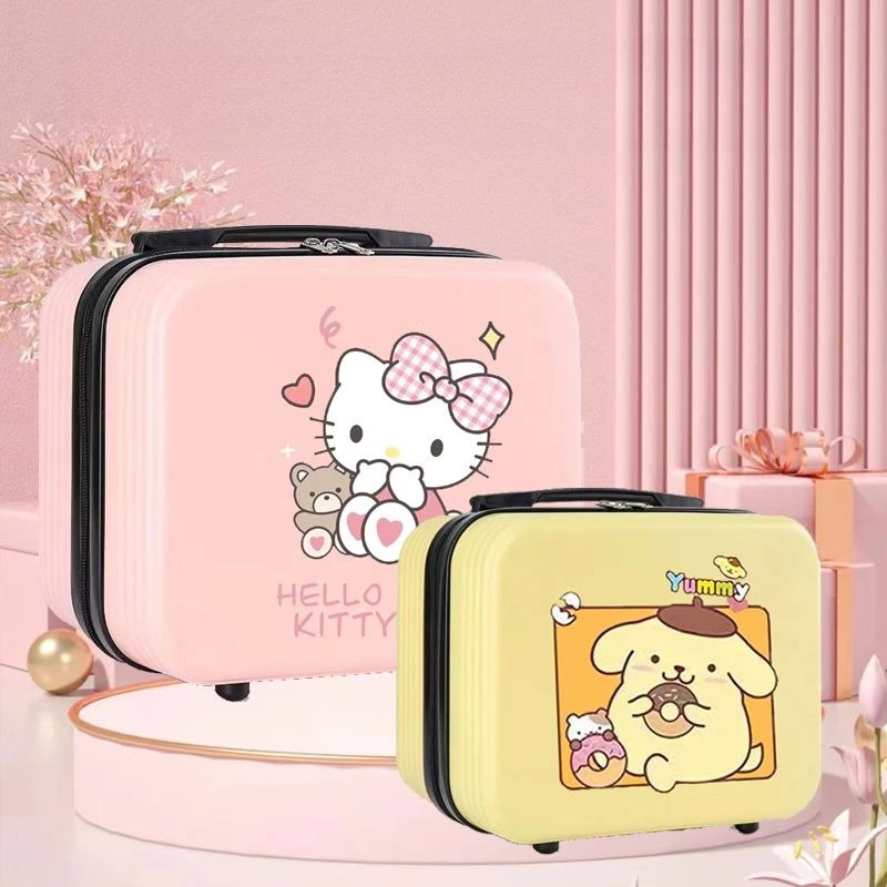 

Sanrio HelloKitty Suitcase Multifunction Small-sized Lovable Suitcase Portable Go Out Cosmetic Luggage Souvenir Premium Gift Box