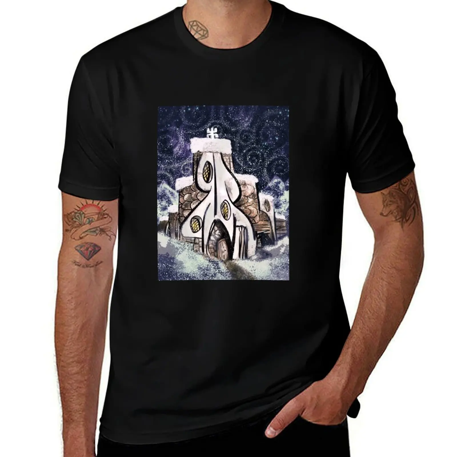 

The Winter Monastery T-Shirt graphic t shirts heavyweights vintage graphic shirts black t shirts for men