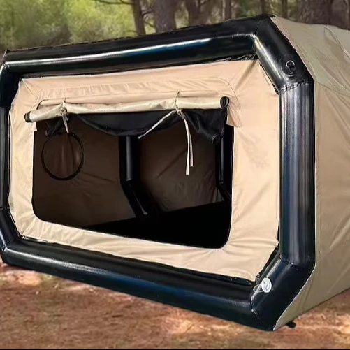 Tienda de campaña inflable automática para las cuatro estaciones, cápsula espacial, Oxford, grande, resistente al viento, a la lluvia, transpirable, para acampar durante la noche al aire libre