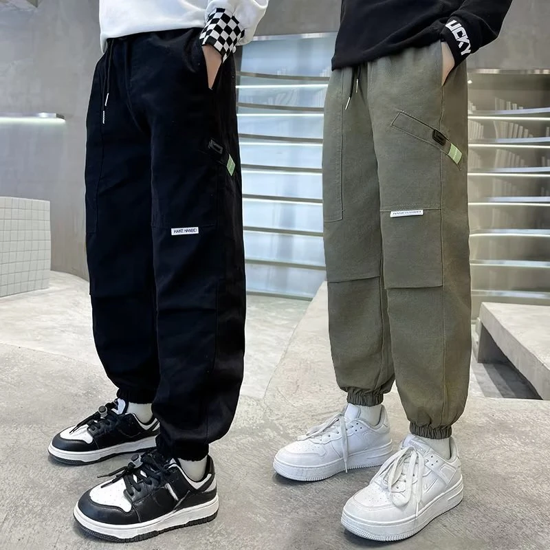 

Fashion Boy Cargo Pants Children Casual Cotton Three-dimensional High Visibility Sports Pants High Quality Children's Clothing