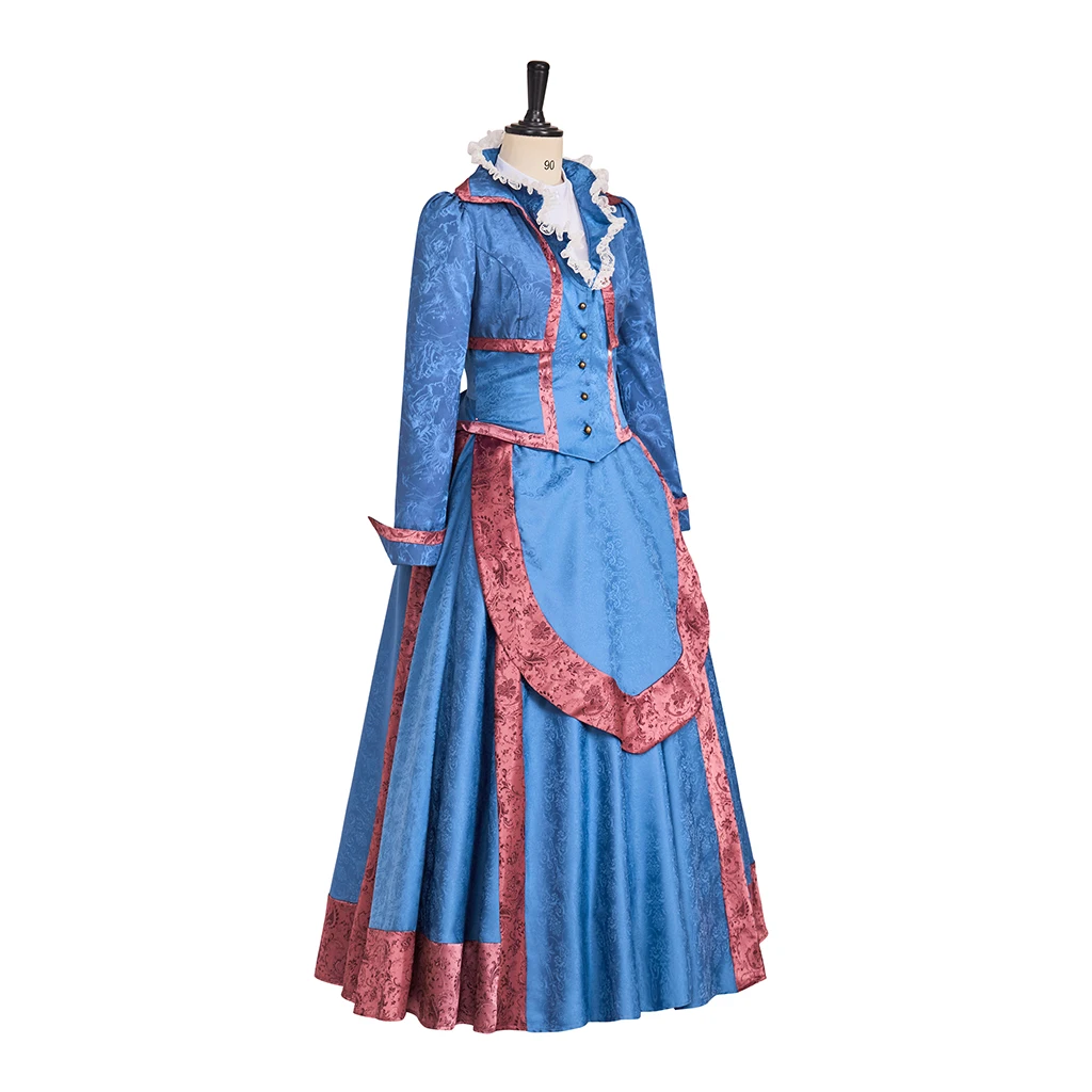 Musical Hello, Dolly! Costume Dolly Levi Cosplay Costum Blue Dress Medieval Renaissance Outfits Female Halloween Carnival Outfit