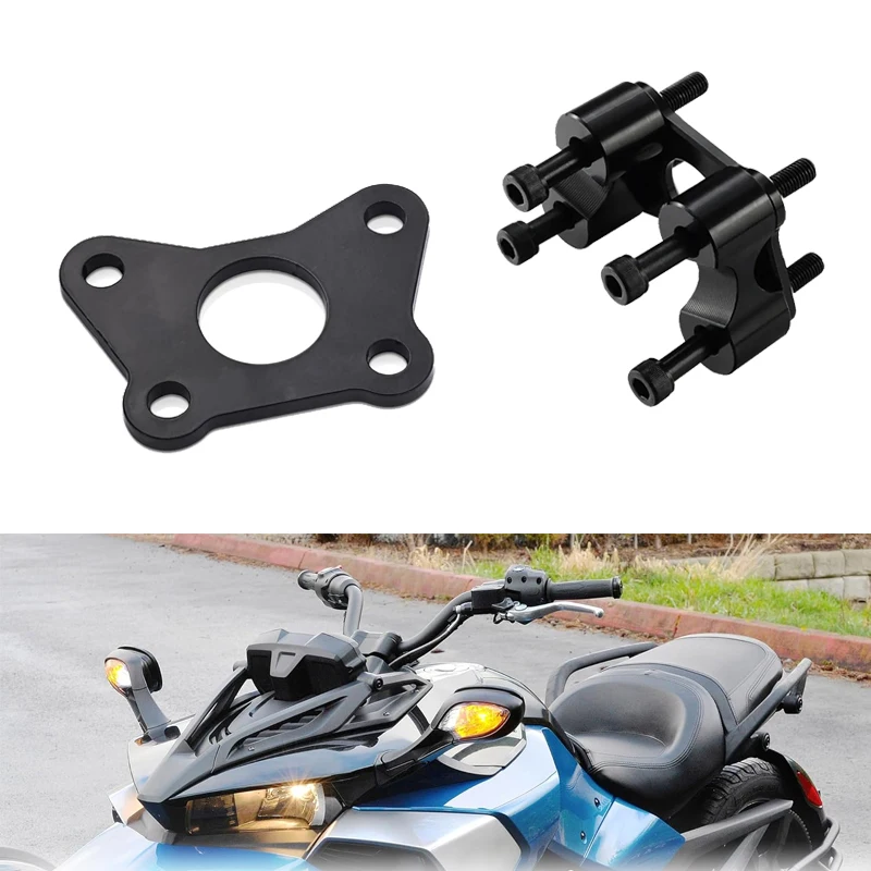 

Aluminum Motorcycle Handlebar Riser Clamp Adaptor Handlebar Riser For Spyder RT Rts F3 F3s Handle Bar Riser Forcan Am Spyder
