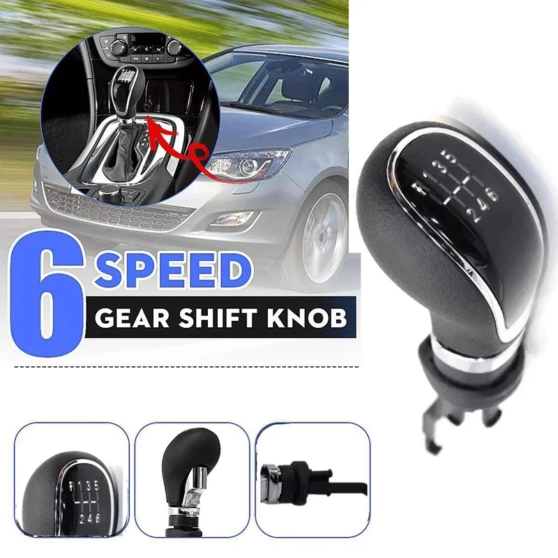 MT Gear Shift Knob Head Shift Lever Stick For Opel Vauxhall Insignia A Astra J Mokka Corsa ASTRA Insignia 1.6T