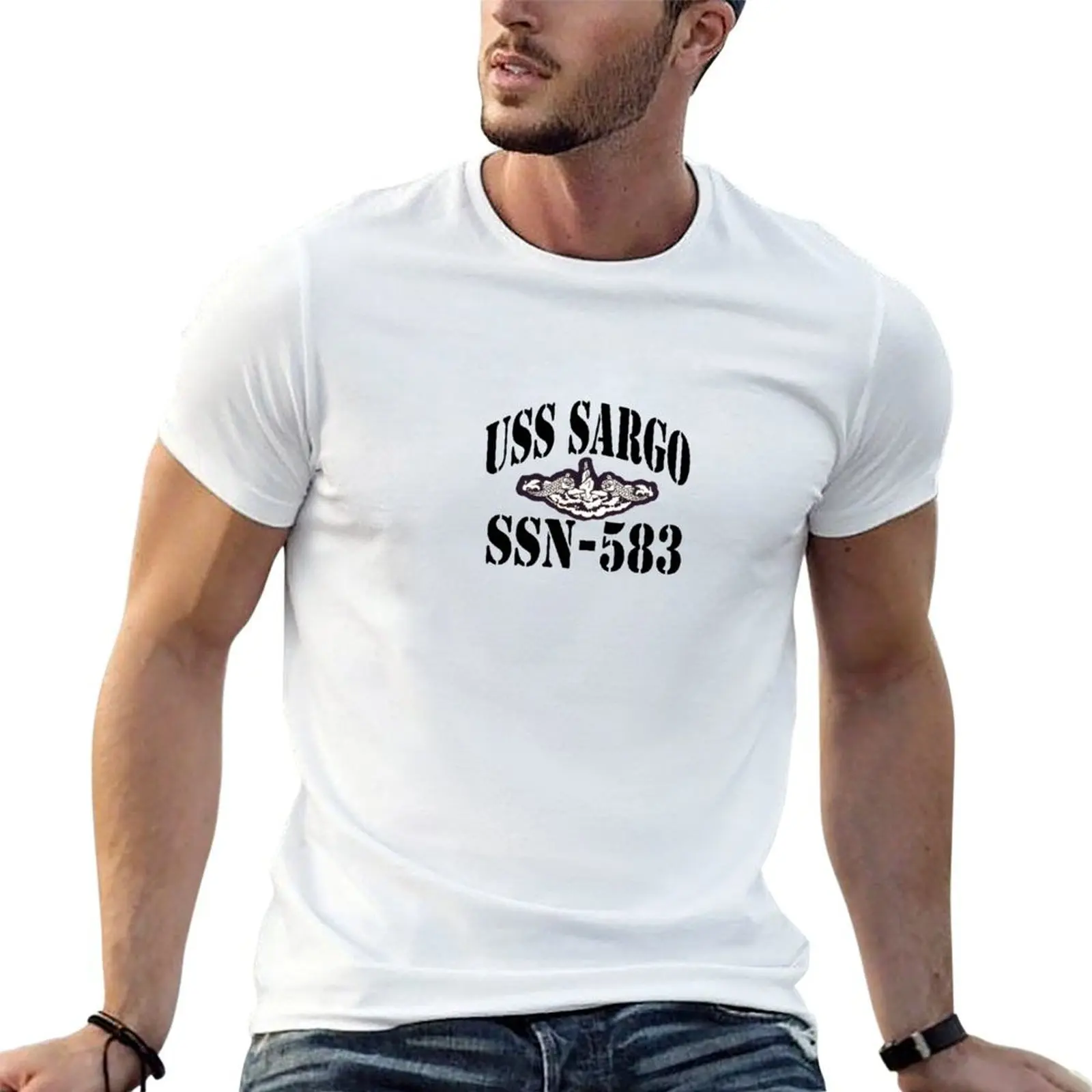 

USS SARGO (SSN-583) SHIP'S STORE T-Shirt t shirt for man t shirt personalised graphic t shirts for man T-shirt