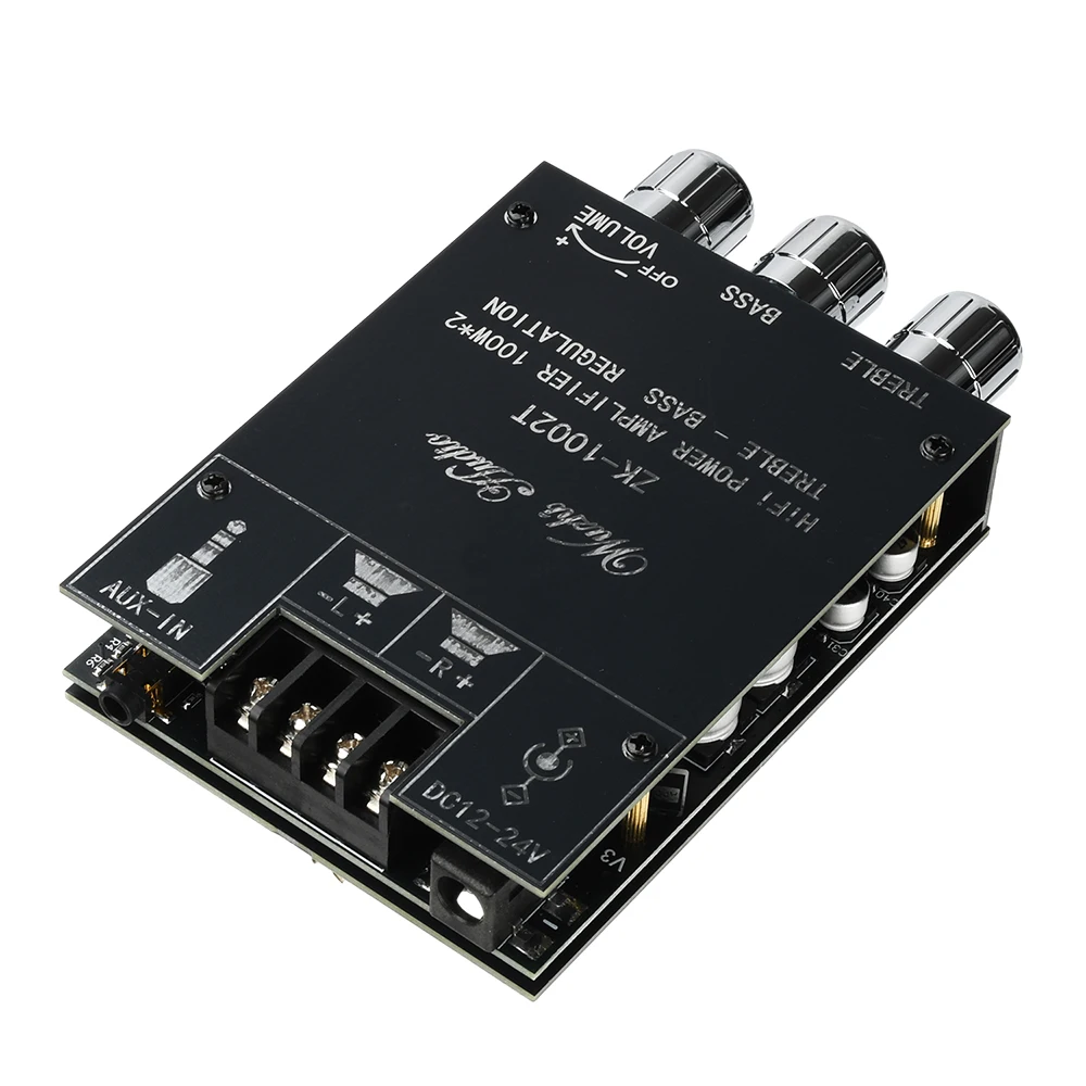 ZK-1002T Bluetooth 5.0 HIFI 2.0-Kanal Audio-Stereo-Verstärkerplatine 2*100W Modul TREBLE Bass-Note-Tuning-Verstärker – Detail 12