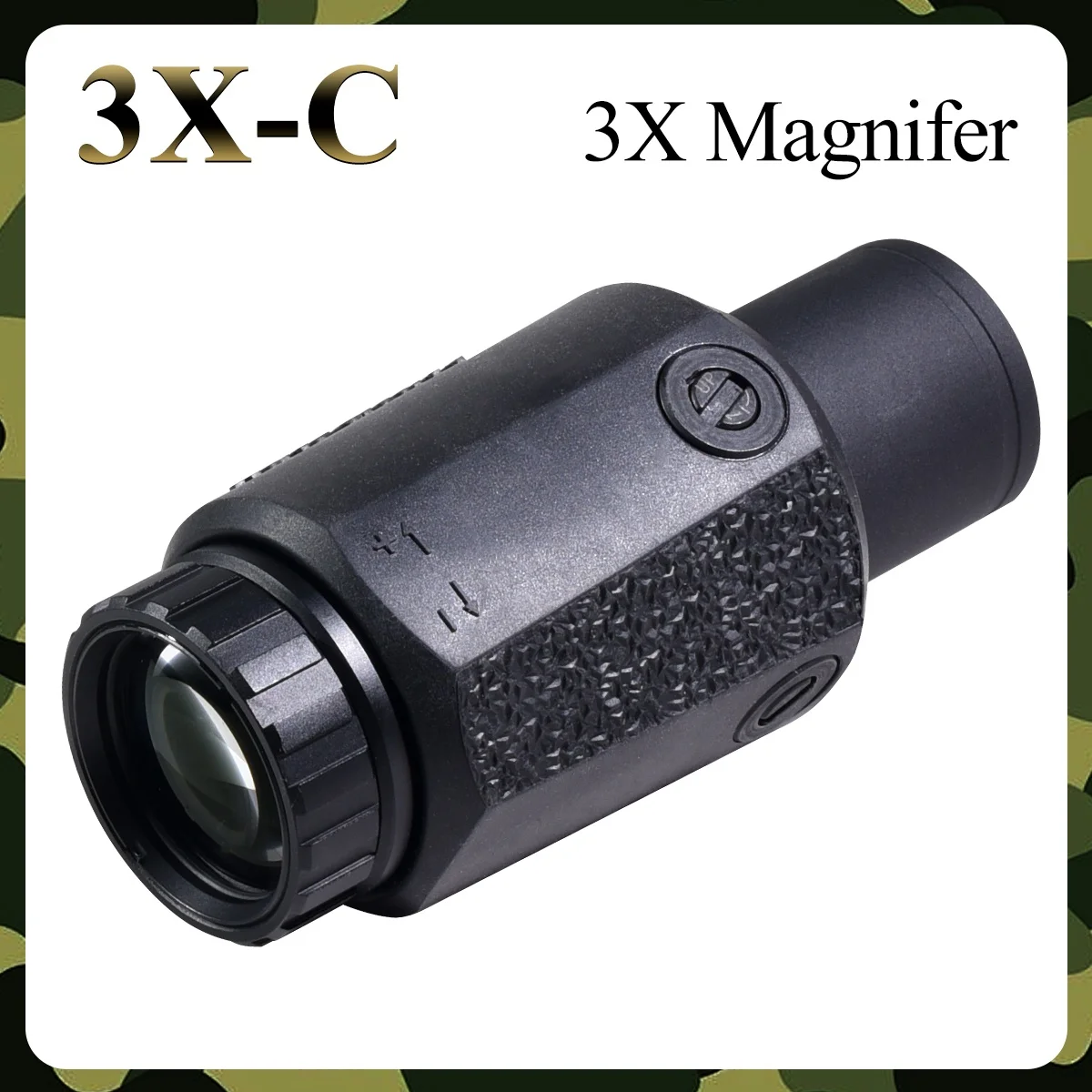 3X-C Magnifier Sight Tactical Hunting Airsoft Scope Red Dot Combo Accessories Optics Sniper Collimator with Full Markings