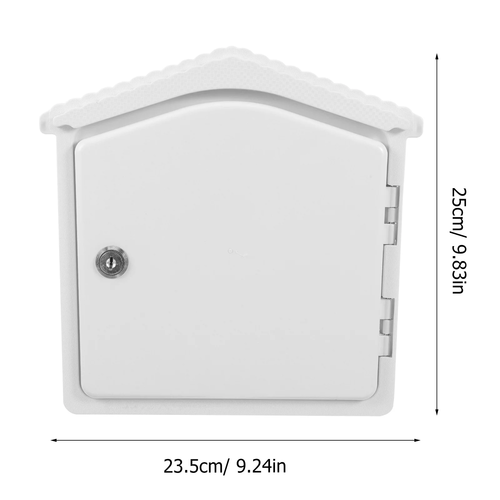 مجموعة واحدة من صندوق الحليب البلاستيكي المثبت على الحائط، علبة توصيل آمنة قابلة للقفل لتخزين حزمة البريد، خزانة حزمة صندوق الحليب على الحائط