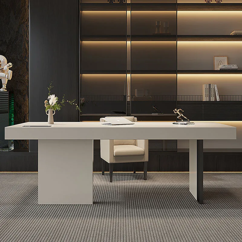 Luxury Modern Office Desk Computer Gaming Decoration Executive Aesthetic Office Desk Display Design Scrivania Home Furniture
