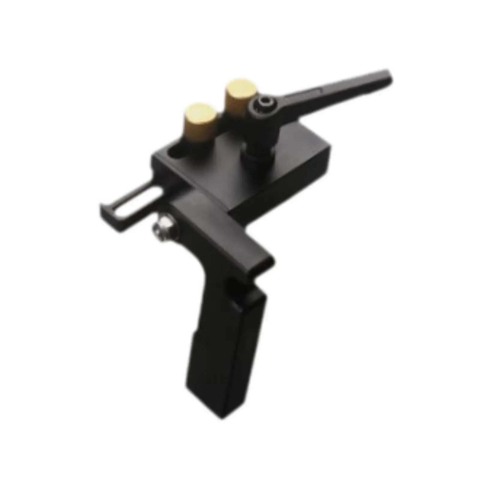 Accessori per arresto binario obliquo Tappo guida mitra regolabile in lega di alluminio nero Limitatore scanalatura a T per scivolo scorrevole per la lavorazione del legno