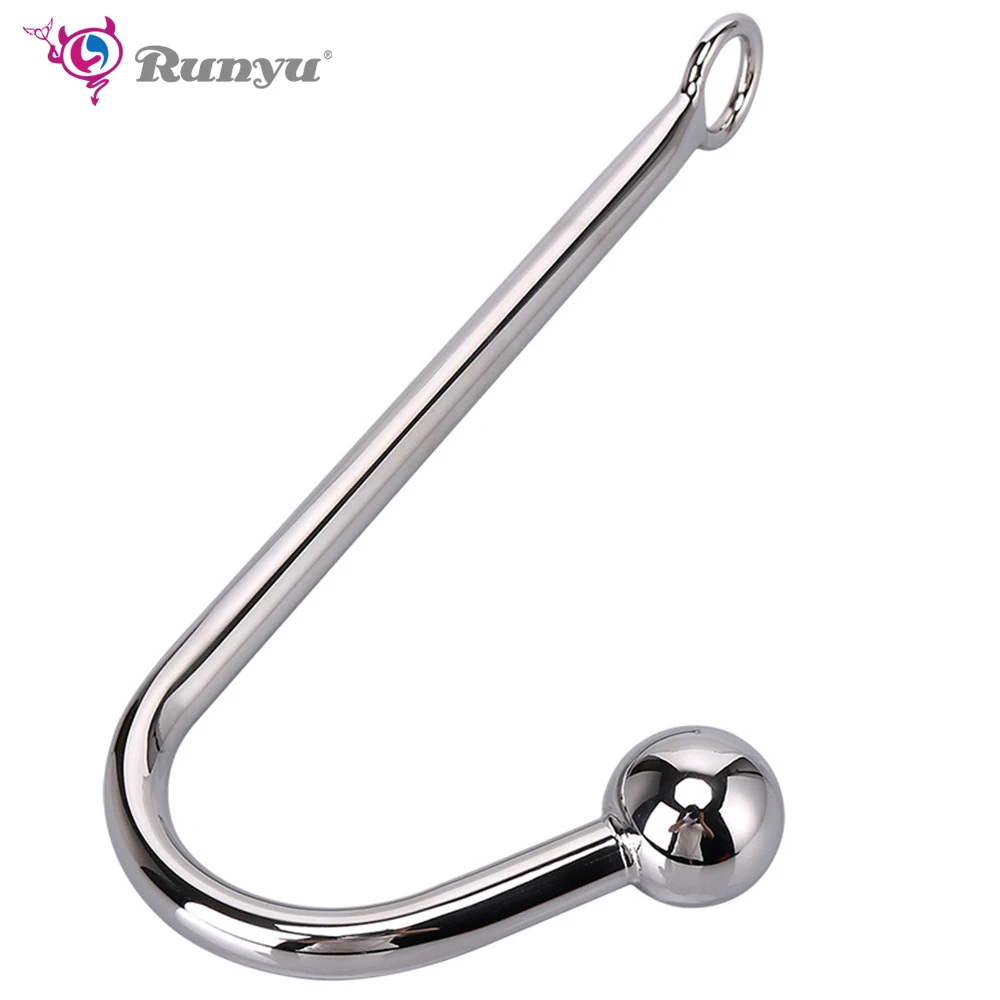 Anal Hook Metal Anal Plug With Ball Hole Butt Plug Dilator Prostate Massager Exotic Anal Plug Sex Toy For Man Male BDSM Game