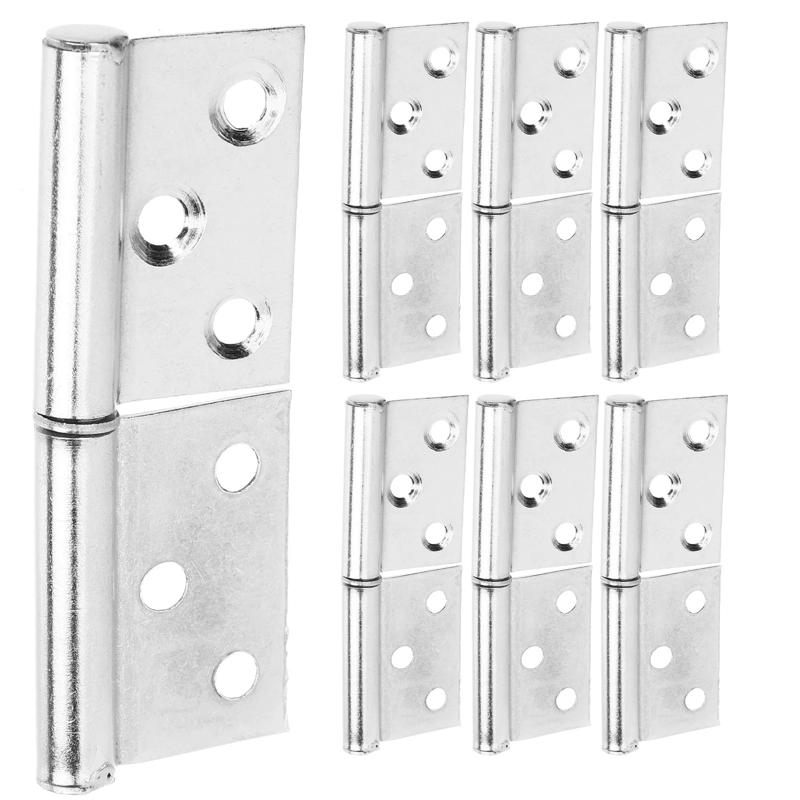 

12 Pcs Stainless Steel Hinges Mini Flags Cabinet Door Gate Detachable Slip Joint Chest for Doors