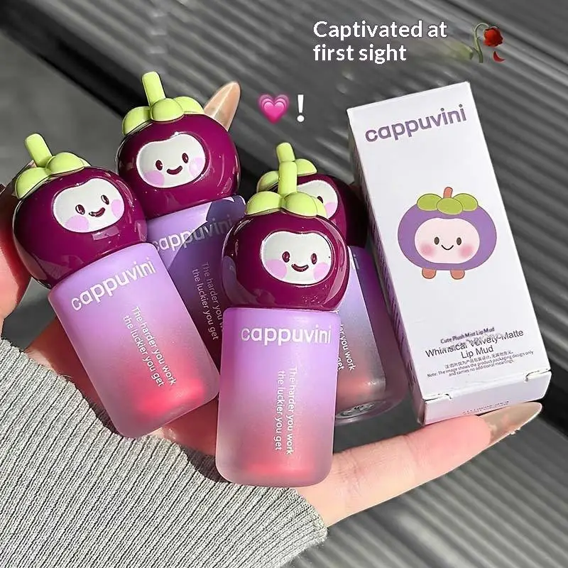 1/2 Pezzi Rossetto Opaco Cappuvini, Effetto Vellutato, Rosso Rosa, Lunga Durata, Impermeabile, Non Appiccicoso, Morbido Trucco, Effetto Nebbia