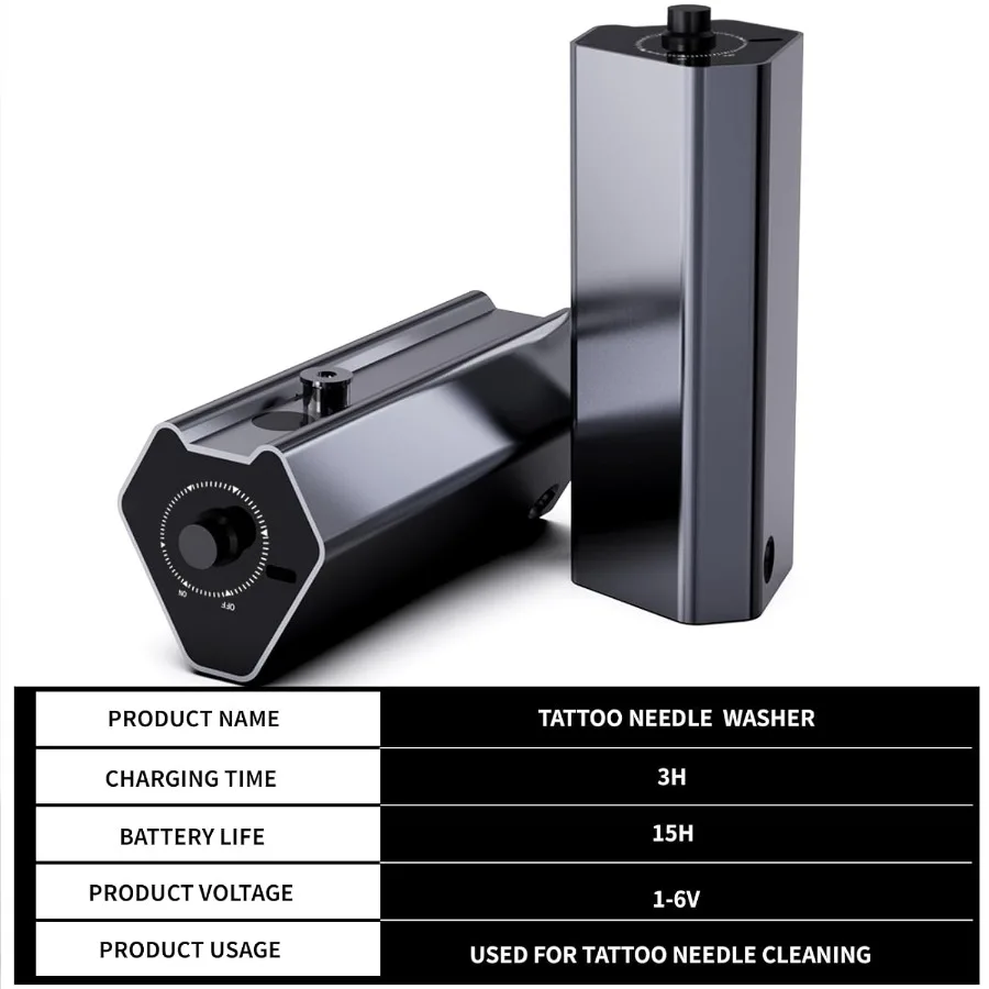 غسالة إبرة الوشم بمستشعر تلقائي مع نظام تنظيف المياه المتدفقة لإبر الخرطوشة وشم فعال وصحي Ne #6