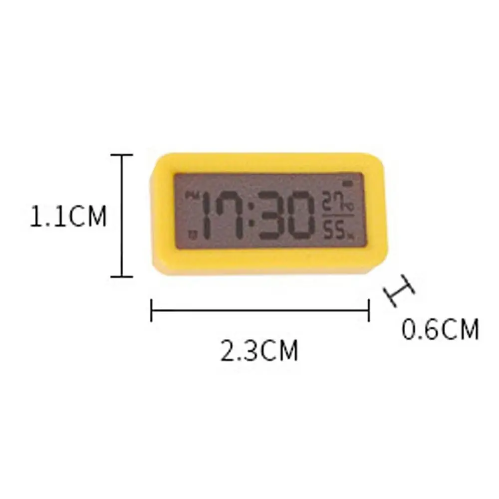 Reloj en miniatura para casa de muñecas 1:12 de alta calidad, Mini reloj de plástico para juego de imitación, muebles de juego, decoración del hogar para casa de muñecas