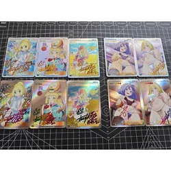 DIY Pokémon Lillie Acerola Customized Hot Stamping Flash Card Anime Peripheral Game Collection Card Holiday Gift