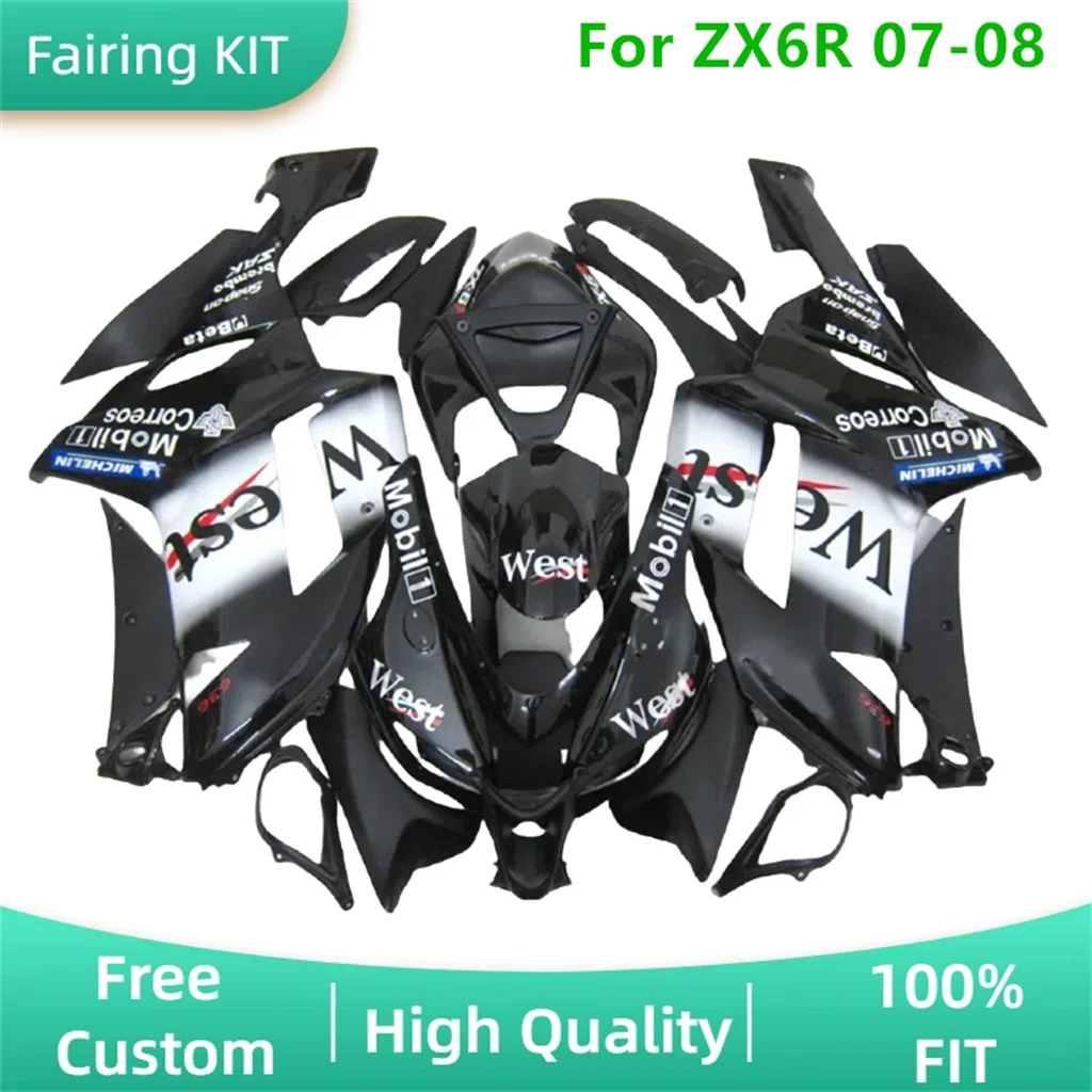 

Prime Fairing Set for Kawasaki ZX-6R 636 07 08 2007 2008 ZX6R Road Racing Motorcycle Body Repair Bodykit 100% Fit Injection Mold