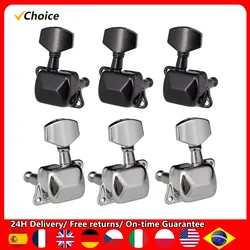 6 Pieces Guitar String Tuning Pegs Semi-closed Tuning Machine Machine Heads Tuners for Electric Guitar Acoustic Guitar