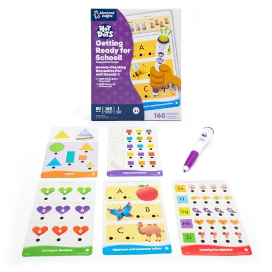 

Hot Dots Getting Ready for School - Preschool Learning Activities with Interactive Pen Preschool Prep and Kindergarten Workbook