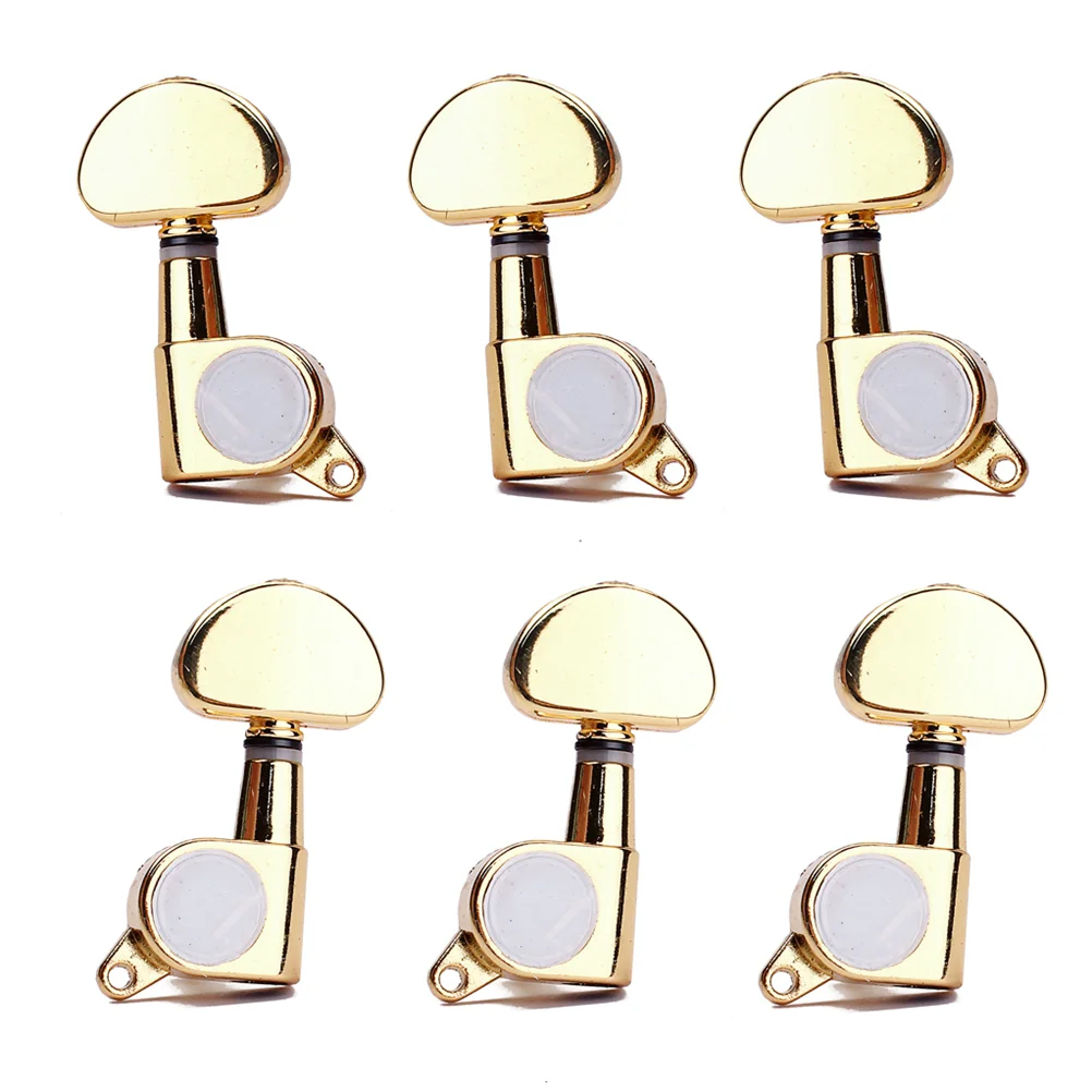 6 PCS 3L3R Sealed Electric Guitar String Tuning Pegs Tuners Machine Heads with Mounting Screws Ferrules Bushings for Acoustic El