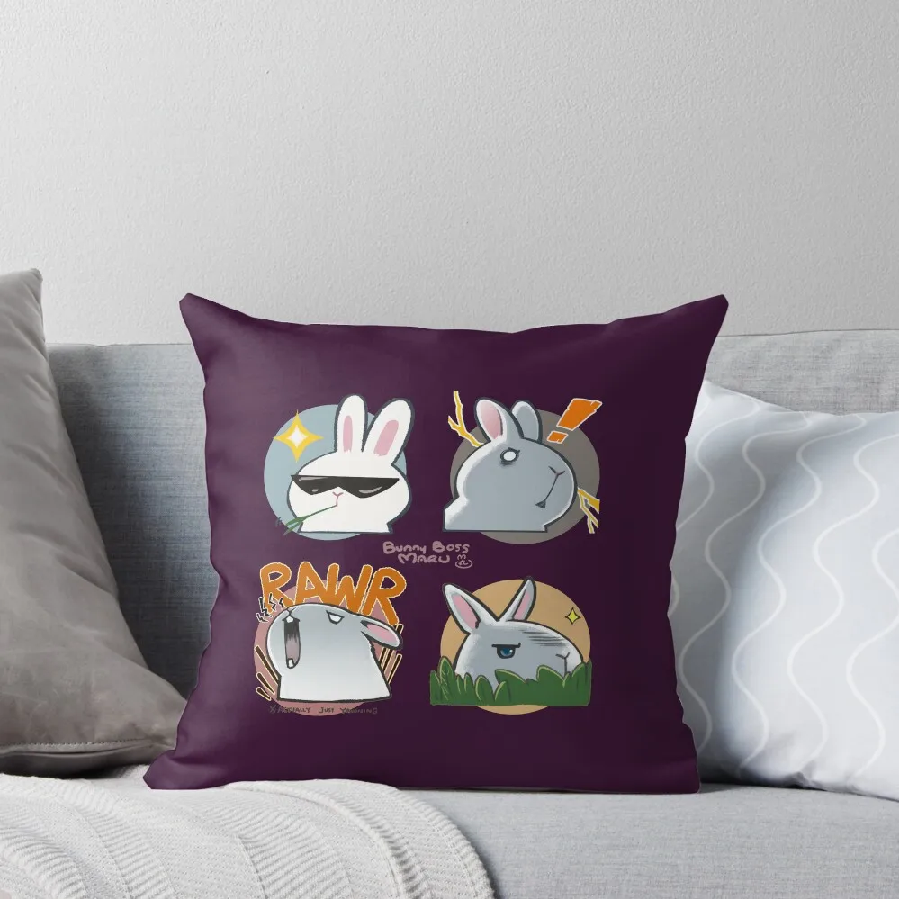 

Bunny Boss Maru Throw Pillow luxury covers Christmas Pillow Cases Cushion Covers For Living Room Sofa Pillow Cover