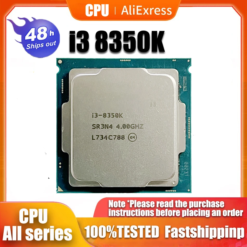 

Бывший в употреблении процессор Core i3 8350K i3-8350K 4 ГГц четырехъядерный четырехпоточный 8M 95W LGA 1151 CPU