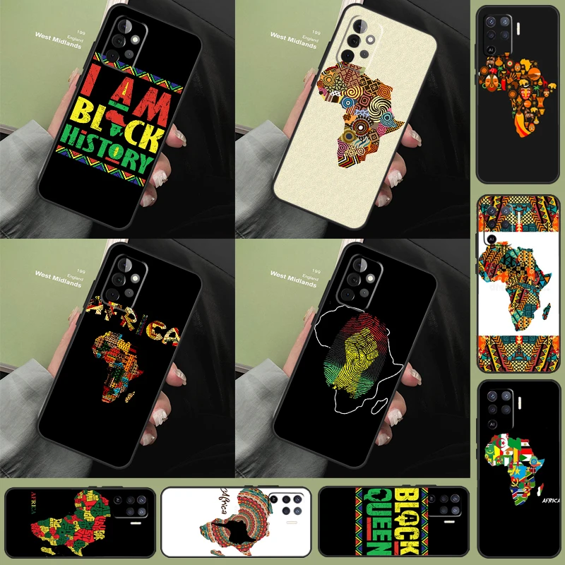 خريطة أفريقيا Geogra حافظة لهاتف سامسونج جالاكسي A16 A33 A36 A56 A26 A15 A55 A53 A35 A22 A32 A52 A54 A34 A14 A05 A06 #1