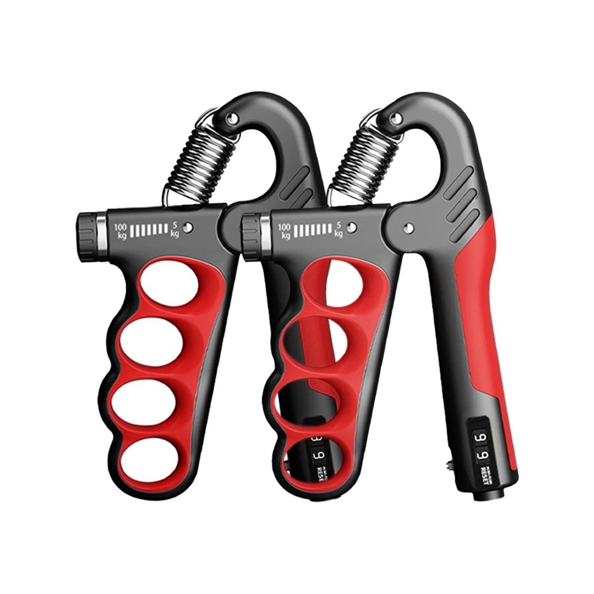 2 Pack Hand Grip Strengthener for Muscle Building and Injury Recovery 11-220 Lbs Hand Squeezer Adjustable Resistance