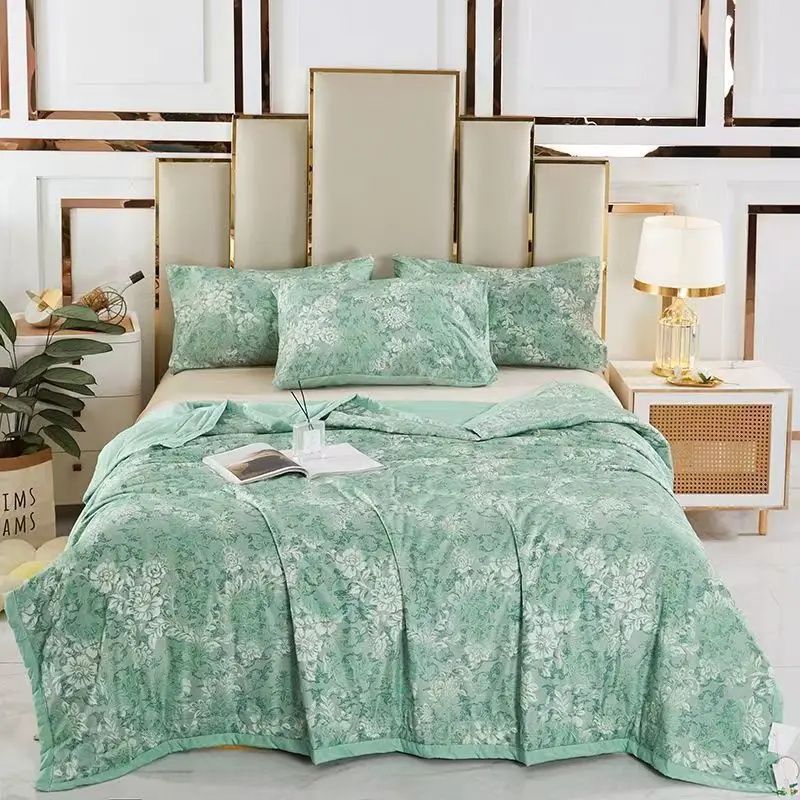

Cooling Blanket for Bed Silky Air Condition Comforter Lightweight Cooled Summer Quilt with Double Side Cold & Cooling Fabric