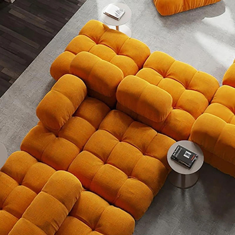 

Modular sofa, Italian designer cube haute couture, single, multi-person combination fabric