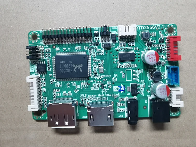 Picture 6: RTD2556V2.2 universal driver board wide temperature board burn-free driver board jumper change resolution DP driver board +HDMI