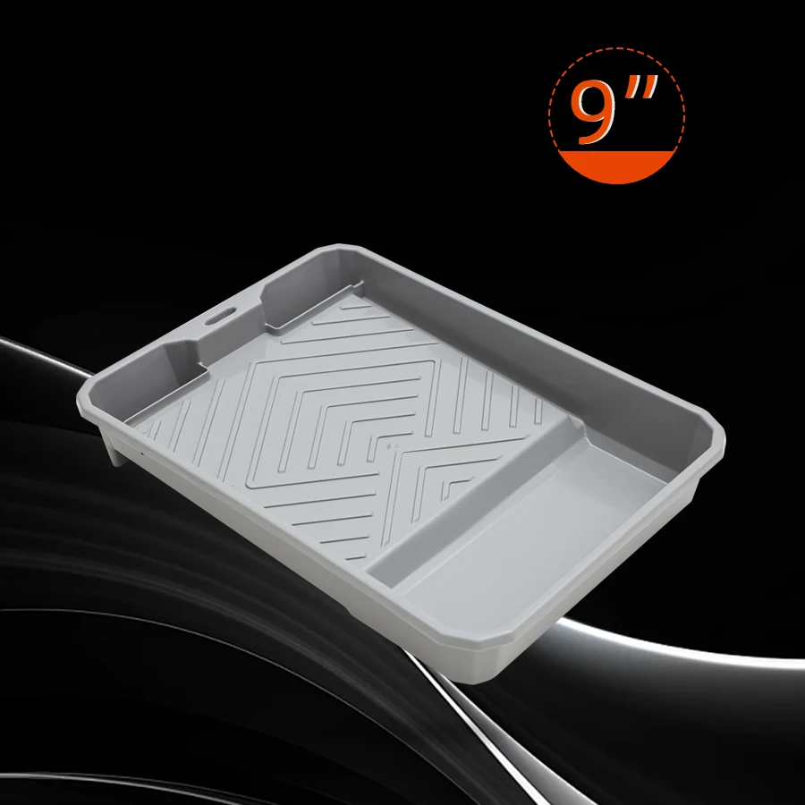 

1 9-inch reusable plastic paint pan, environmentally friendly PP material, thick, sturdy and durable