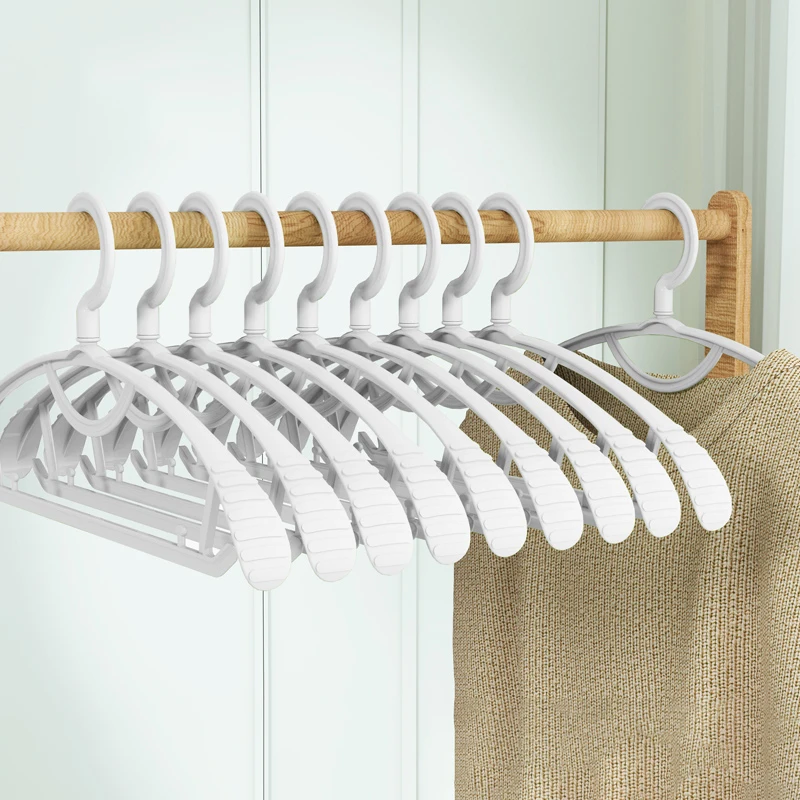 

Clothes Hanger 5pcs/lot Plastic Clothes Hangers Shirt Trousers Clothing Rack Household Hangers for Coat Closet Storage