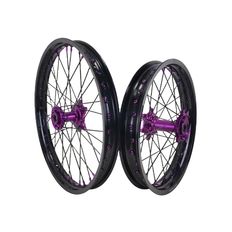 

Hot-selling Wheels New Anodized Aluminum Alloy 21/18 Dirt Bike Wheel Set High-Performance Upgrade Parts
