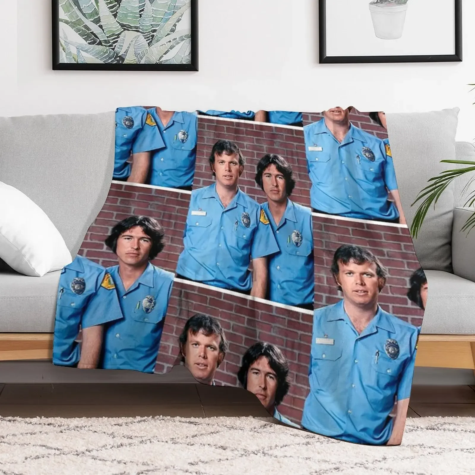 #Emergency! #Randolph #Mantooth #Kevin #Tighe Throw Blanket Foldable Soft Warm Blanket for Outdoor Use