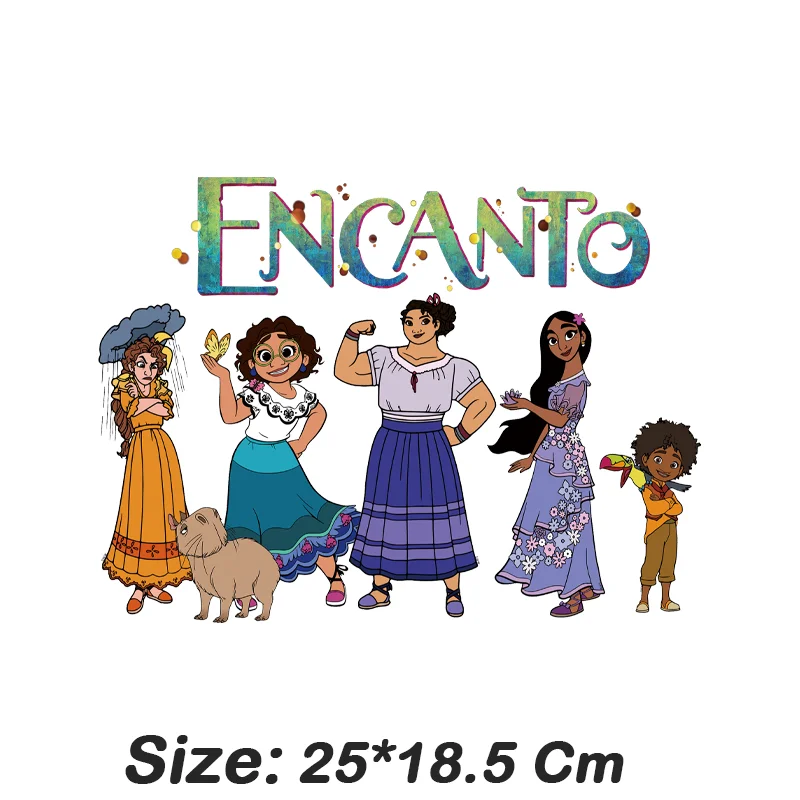 Disney ENCANTO sisters print decal,Ironing applications for clothing Patches,Suitable for Hoodies,T-shirts,pillows,canvas bag.