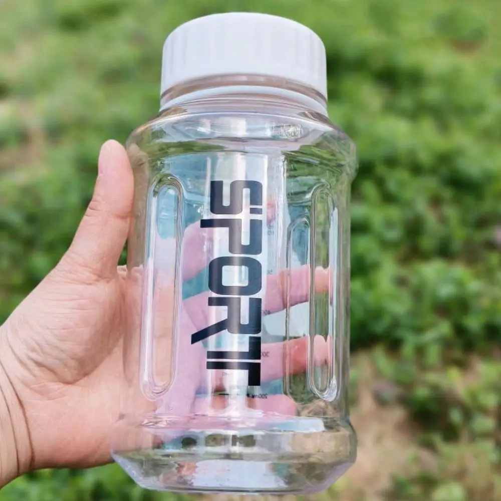 850/1300ml Sports Water Cup Graduated Transparent Fitness Water Bottle Portable Leakproof Fitness Drinking Bottle Running