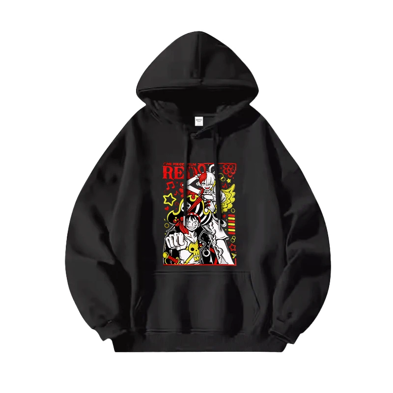 

ONE PIECE Parent-child Clothing Autumn Winter Japanese Hot-blooded Anime Classic Characters Comfortable Hoodie Men's and Women's