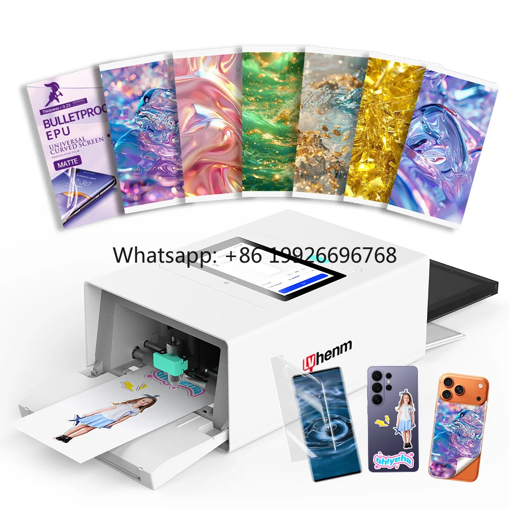 High-Resolution Prints AI Image Extraction Phone Skin Printer Cutting  for Mobile Phone Hydrogel Film Screen Protector